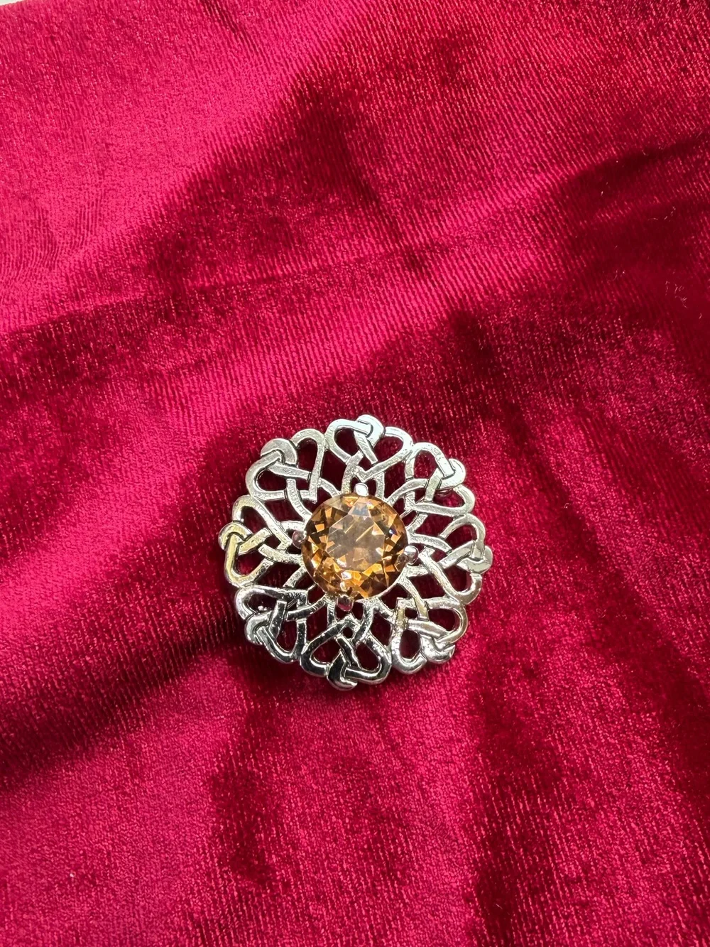 Vintage Scottish Celtic style JAF Brooch